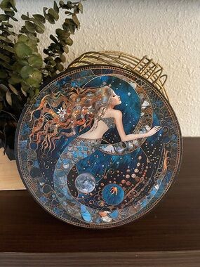Moonchanted Mermaid Decoupage Canvas